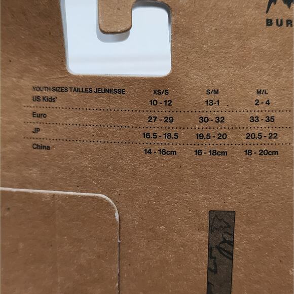 Burton Kids Performance Midweight Merino Wool Socks- S/M - Picture 4 of 6